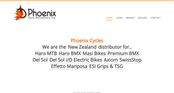 Desktop Screenshot of phoenixcycles.co.nz